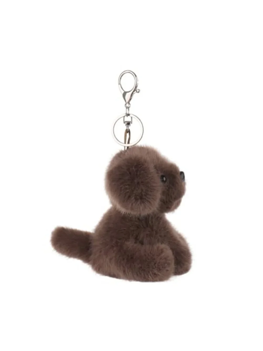 Plush Labrador Stuffed Animal Keychain, Soft Polyester Puppy for Kids Bag